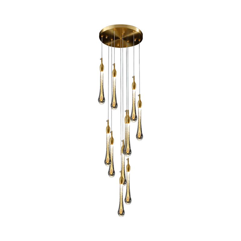 Hailie Droplet Staircase Chandelier, 10/15/20 heads