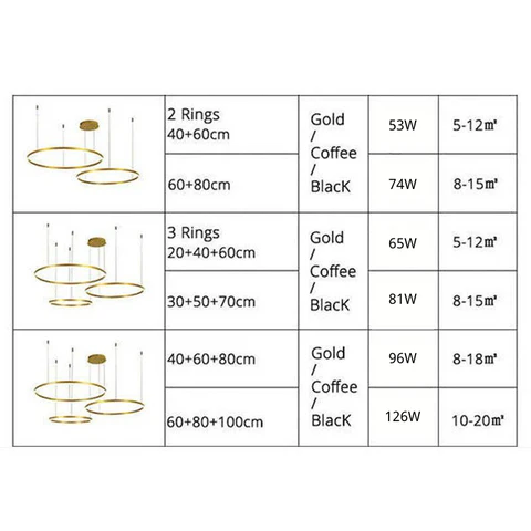 Arisha Pendant Light Tir-Circle