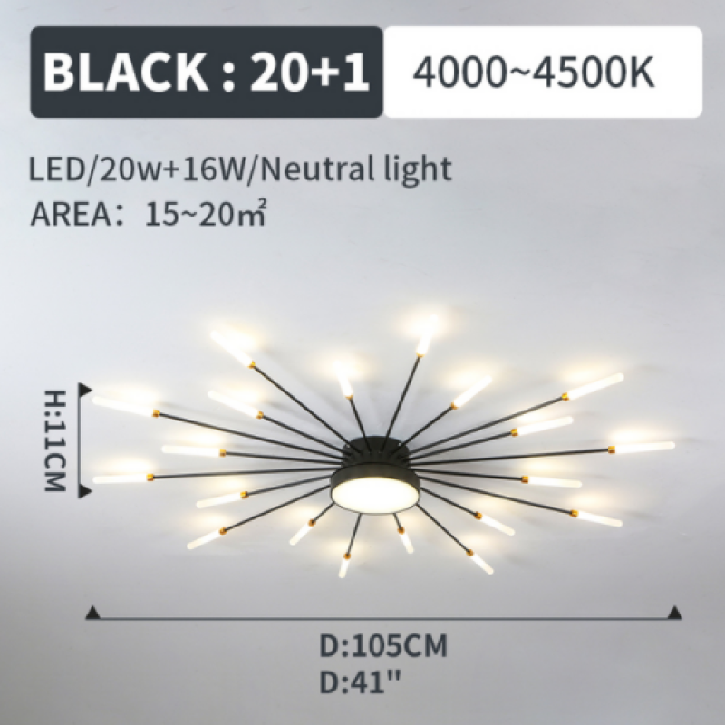 Lowry Ceiling Light Fireworks