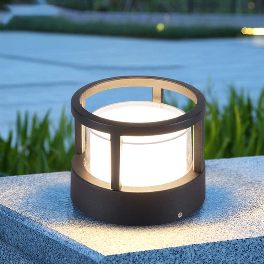 Pena Black & White Outdoor Bollard Light, DIA 11CM/16CM