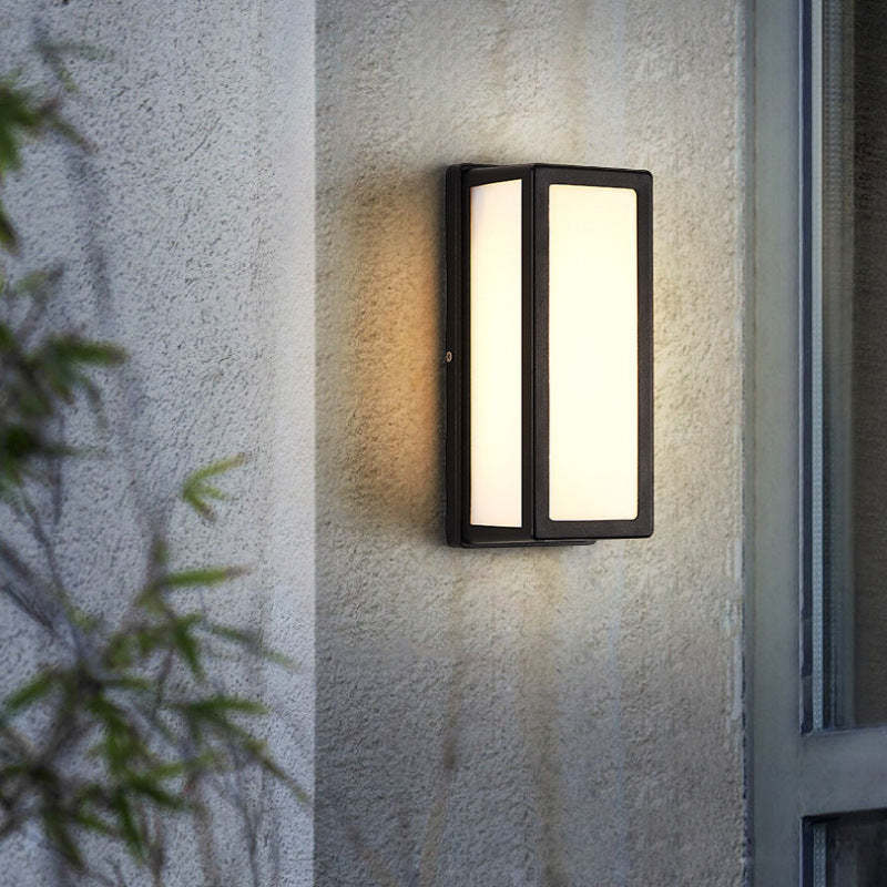 Outdoor Waterproof Wall Lamp With Warm White LED