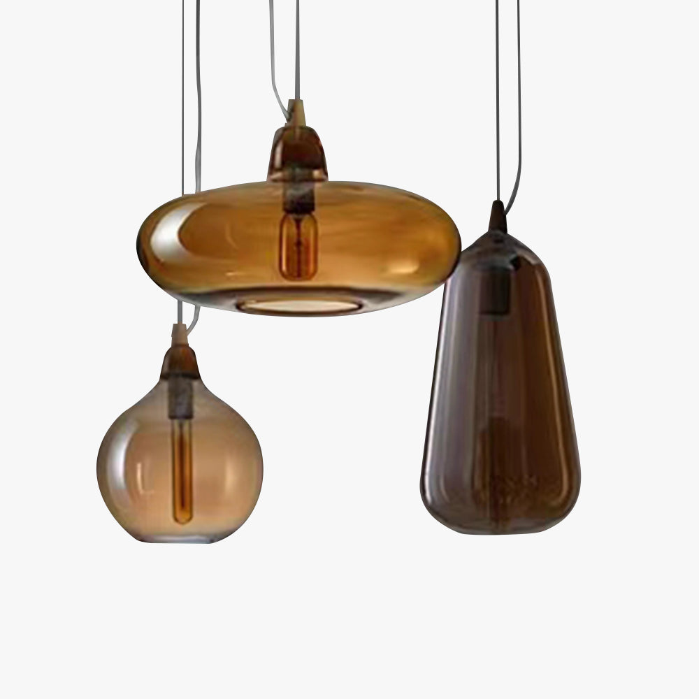 Hailie Pendant Light, Glass & Metal, DIA 19/25/36CM