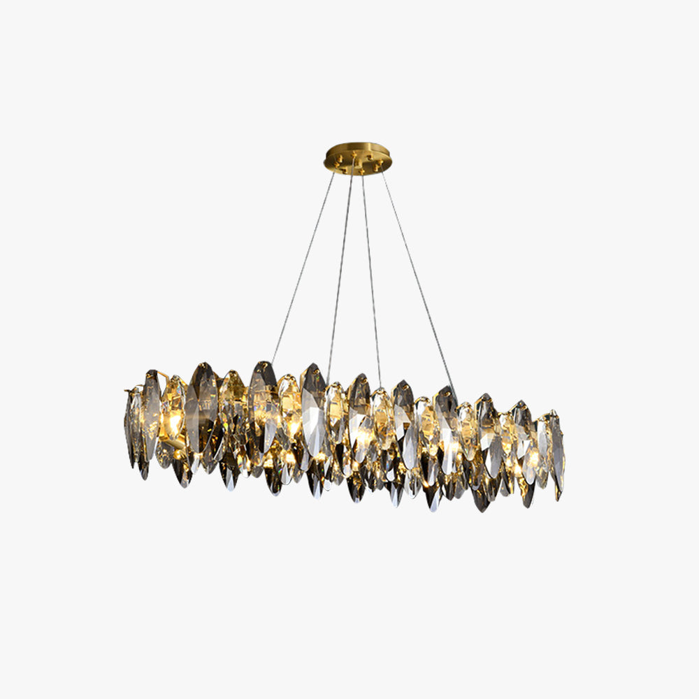 Marilyn Pendant Light Colour Temperature Switchable, Copper & Crystal, Dia 80/120cm