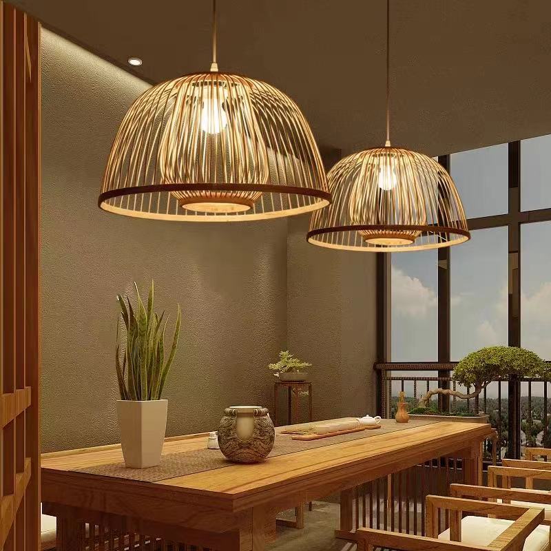 Bamboo dining deals room light