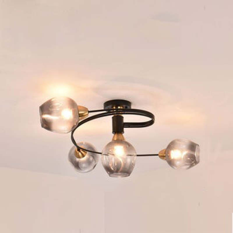 Retro Glass Ceiling Chandelier Pendant Lighting for Bedroom & Living Room
