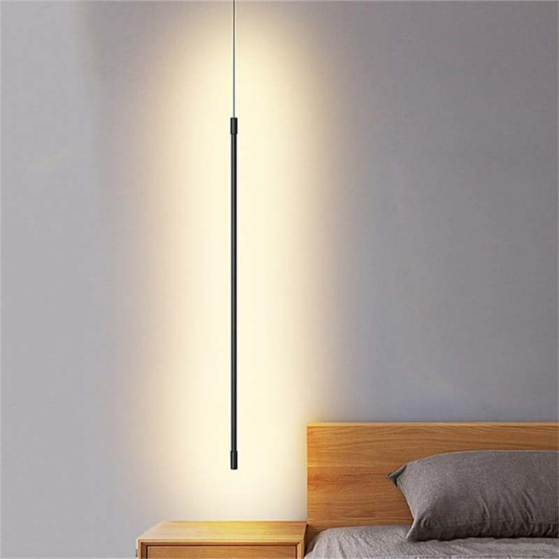 Hanging bulb bedside deals light