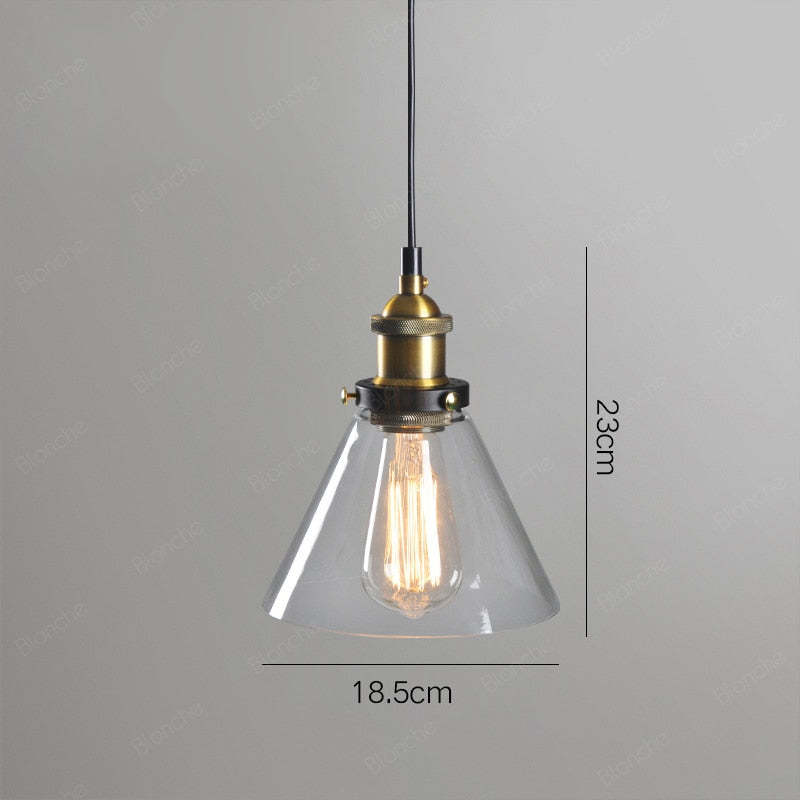 Retro Vintage Glass Pendant Lights for Living Room