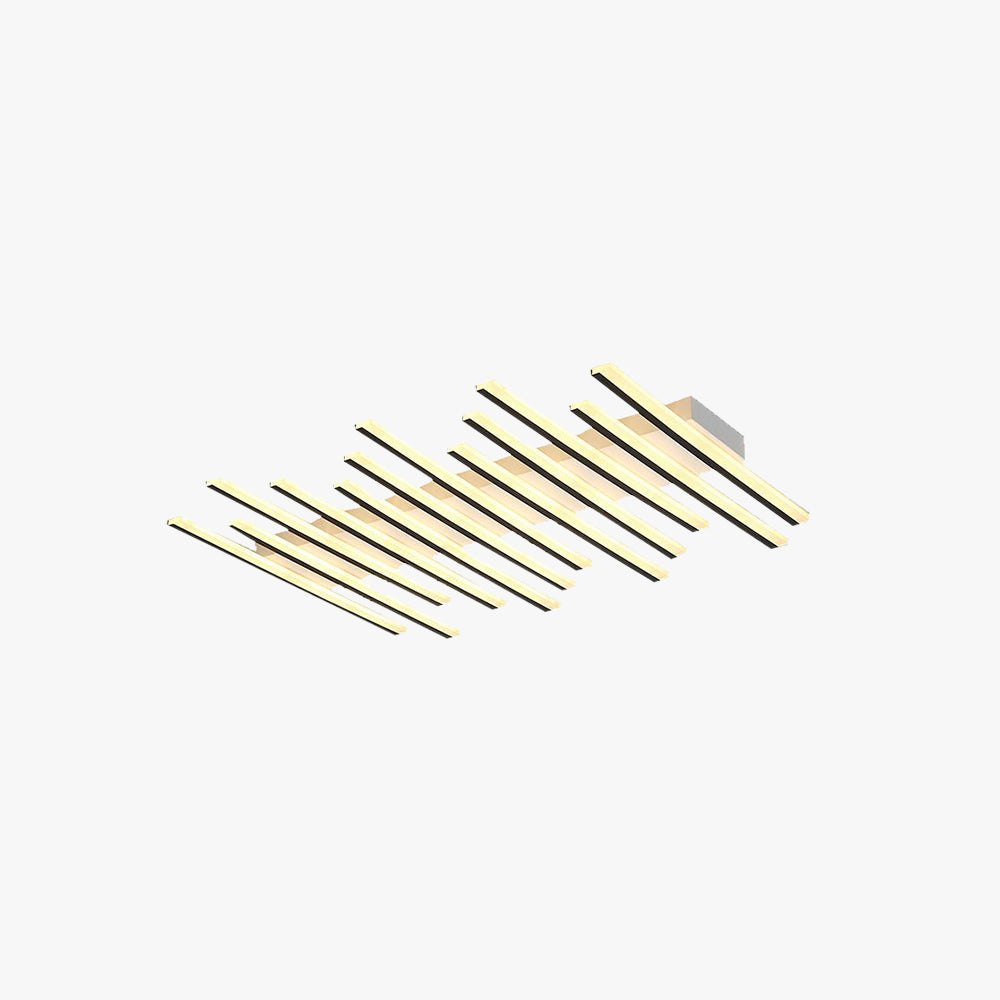 Quinn Linear Flush Mount Ceiling Light, 12/15 Lights