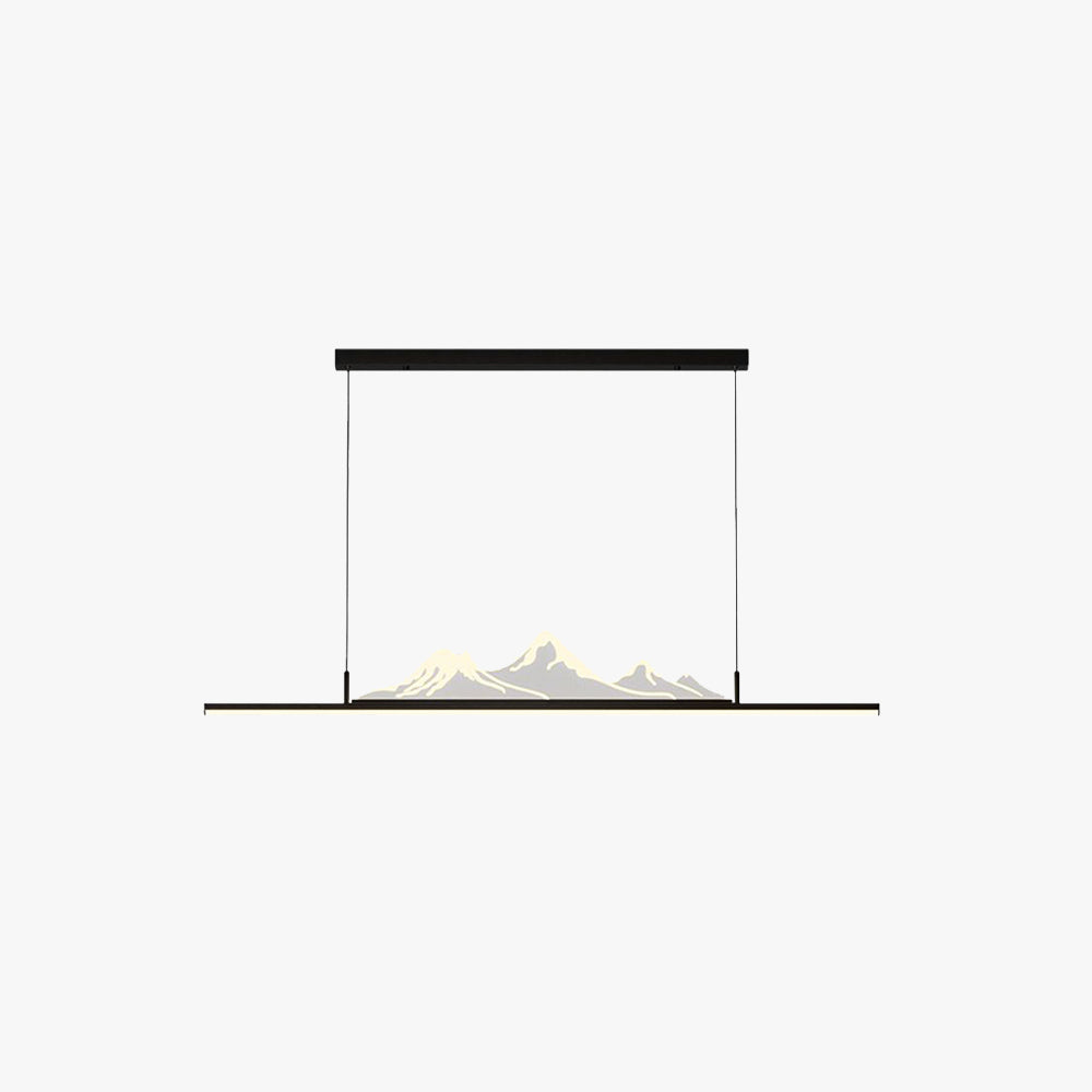 Louise Mountain Shape Pendant Light, Gold, Living Room Lightzey