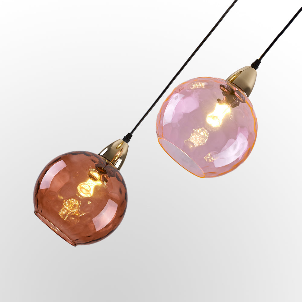 Hailie Pendant Light Water Ripple Cluster, 3 Head