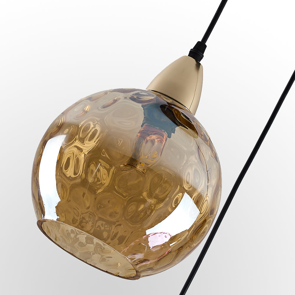 Hailie Pendant Light Water Ripple Cluster, 3 Head