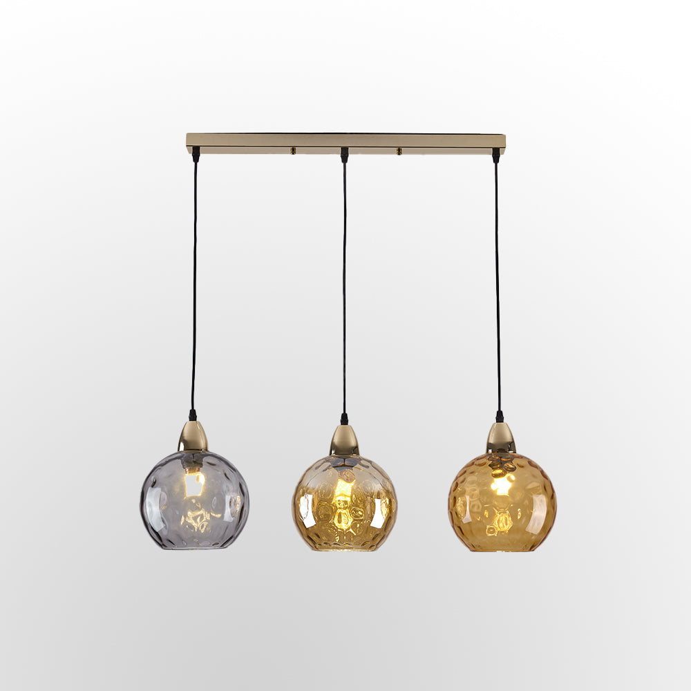 Hailie Pendant Light Water Ripple Cluster, 3 Head