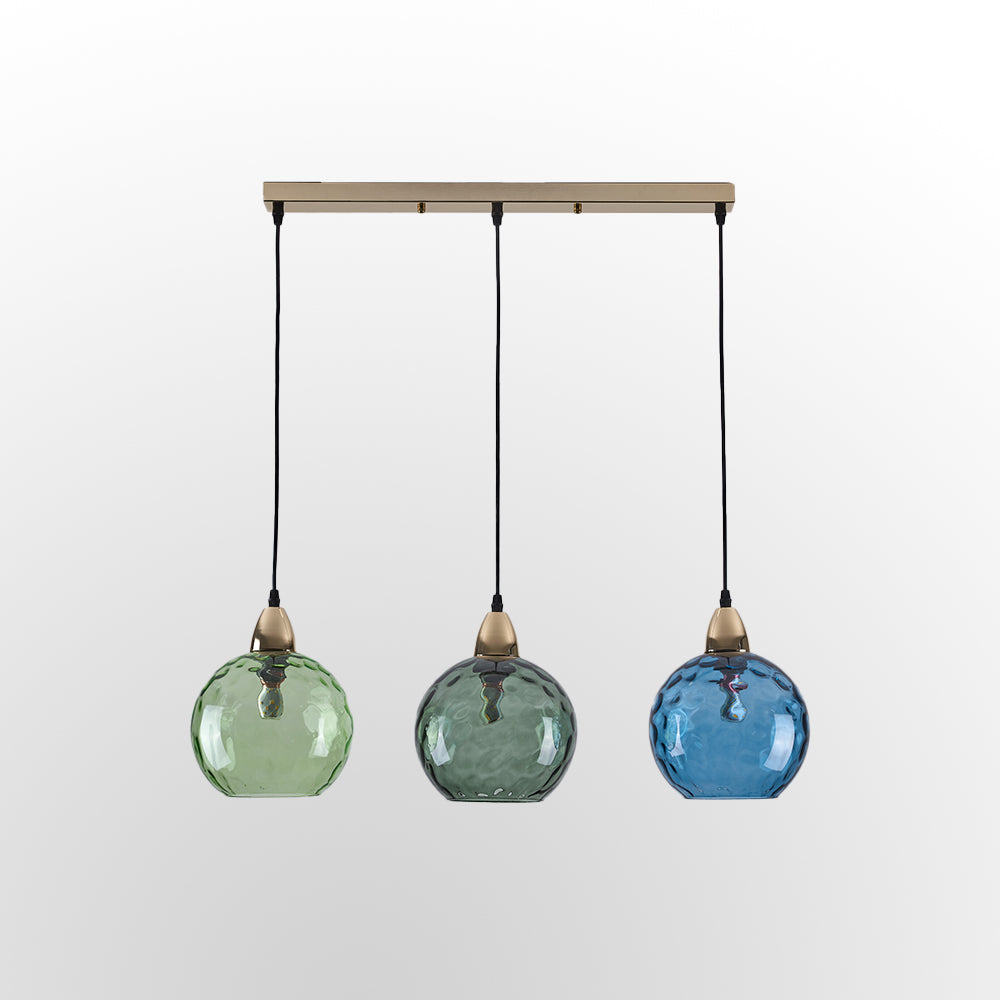 Hailie Pendant Light Water Ripple Cluster, 3 Head