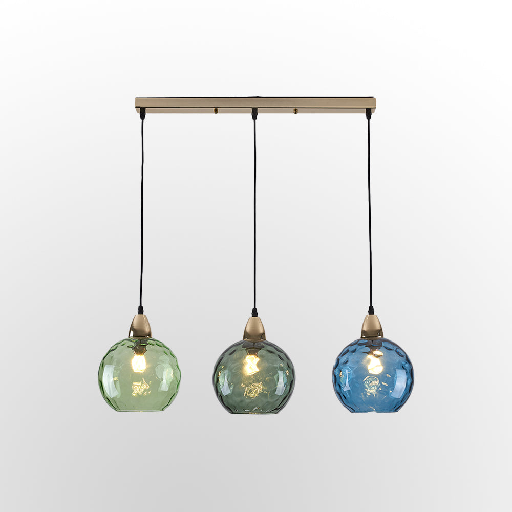 Hailie Pendant Light Water Ripple Cluster, 3 Head