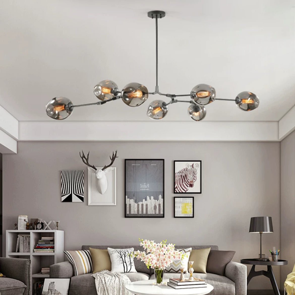 Molecular Tree Hanging Pendant Light - Living Room - Glass