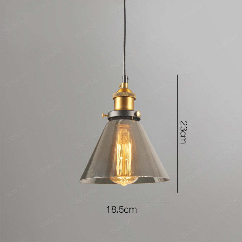 Retro Vintage Glass Pendant Lights for Living Room