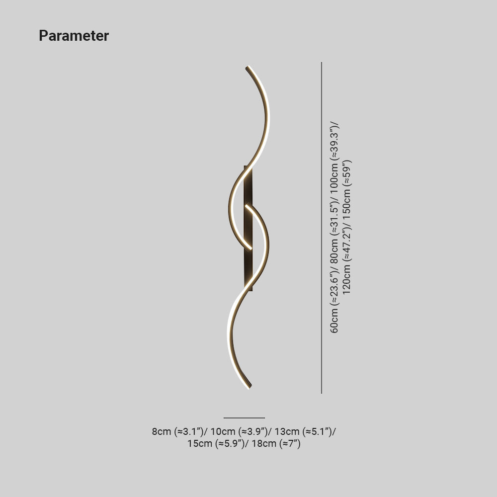 Louise Wall Lamp, 3 Color, 23.6"/31.5"/39.4"/47.2"/59.1"
