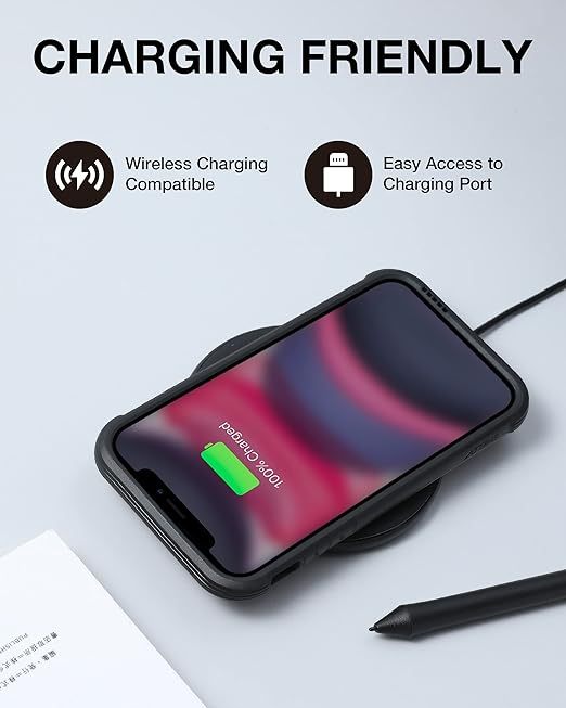 Raptic Shield for iPhone 11 Case, Shockproof Protective Clear Case, Military 10ft Drop Tested, Durable Aluminum Frame, Anti-Yellowing Technology Case for iPhone 11, Black