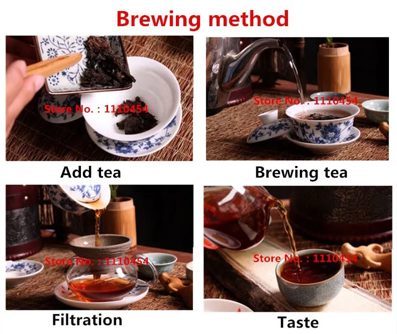 C-PE012 Yunnan pu erh tea puer ripe organic pu er tea cooked ripe Pu'er tea 330g factory direct NO additives green food 