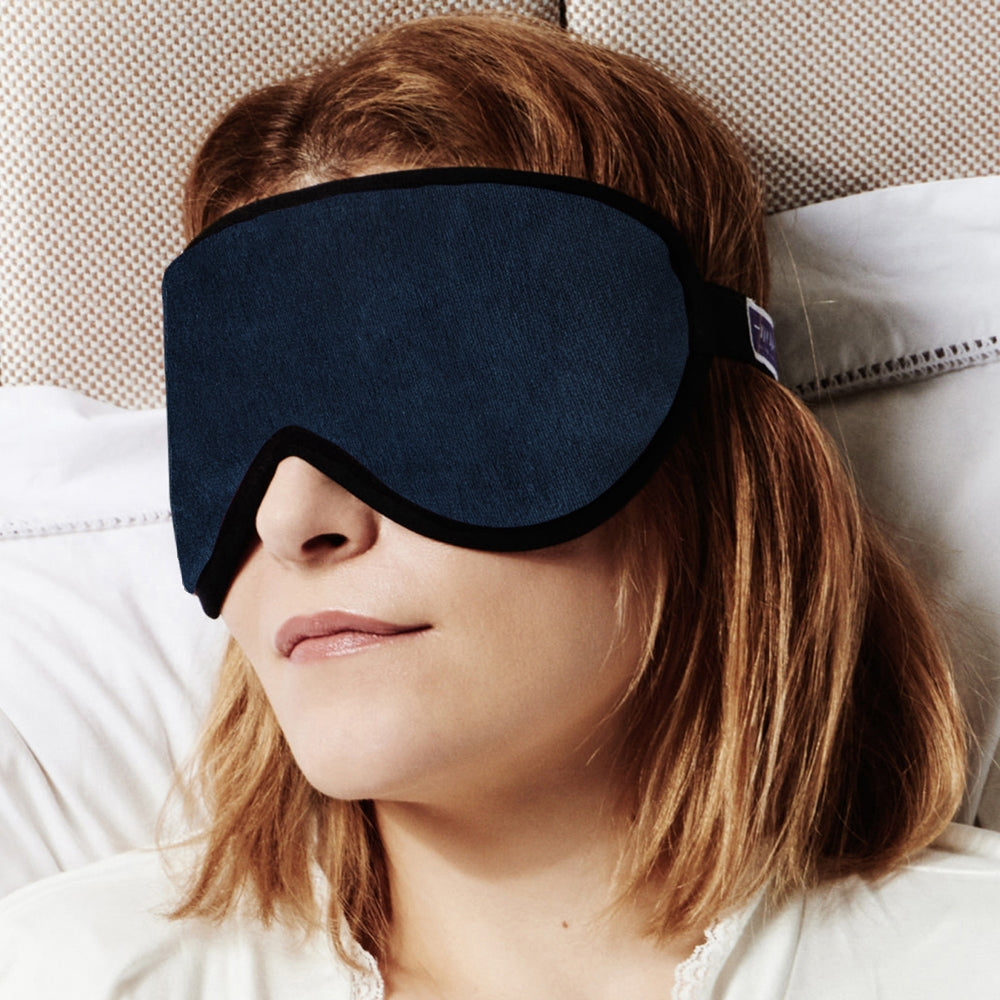 Luxury Sleep Mask in Navy Blue Lavender Free