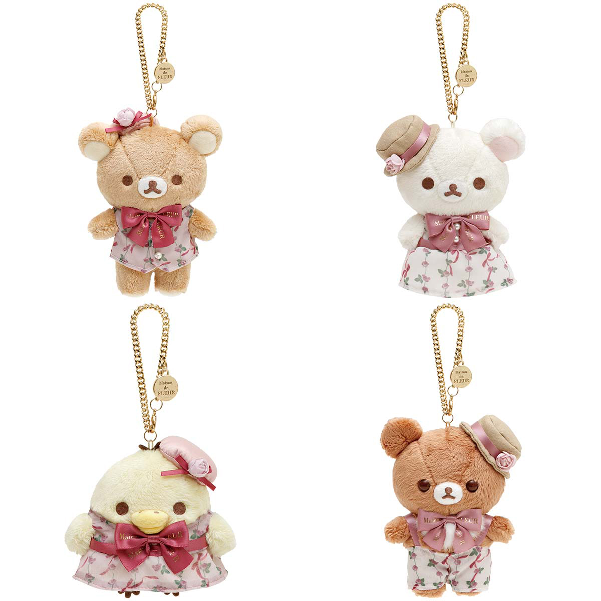 Maison de Fleur x Rilakkuma Plush Keychain