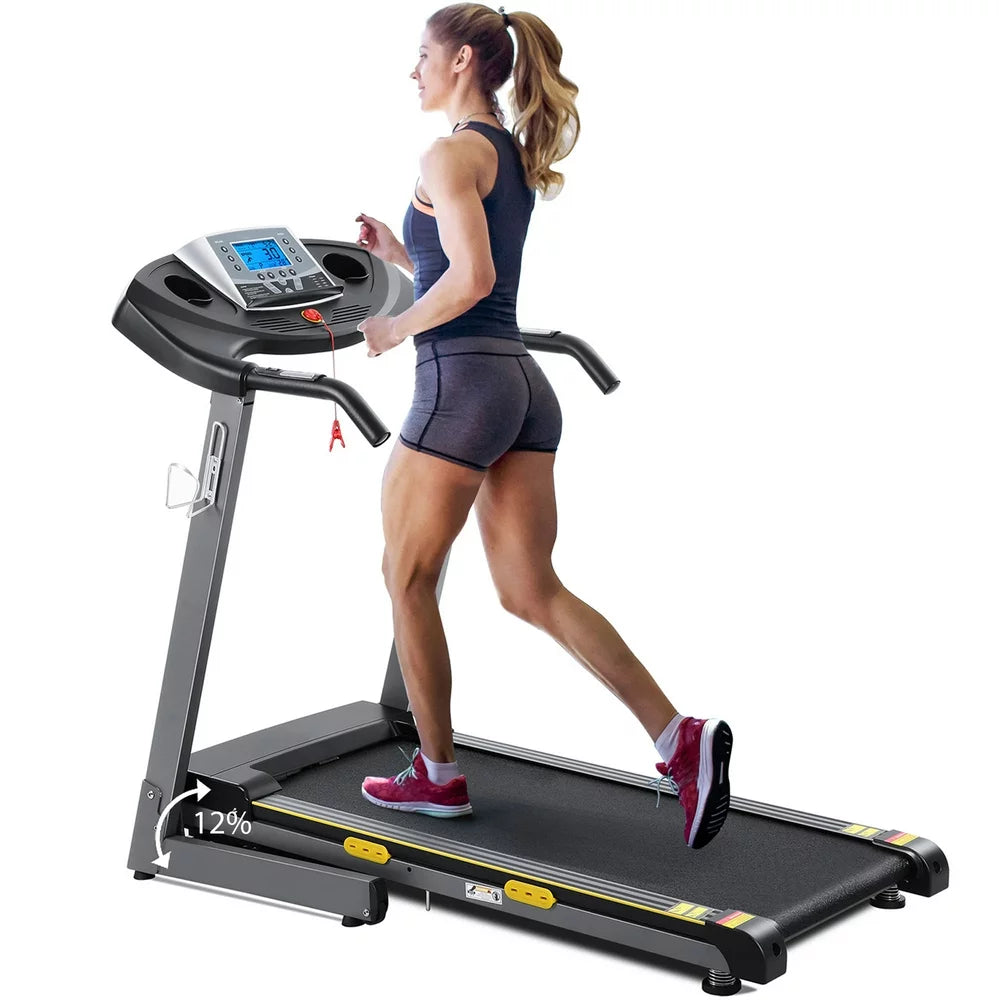 2.5 HP Treadmill with 12% Auto Incline, 220 Lb Weight Capacity, 0.5-8.5 Mph