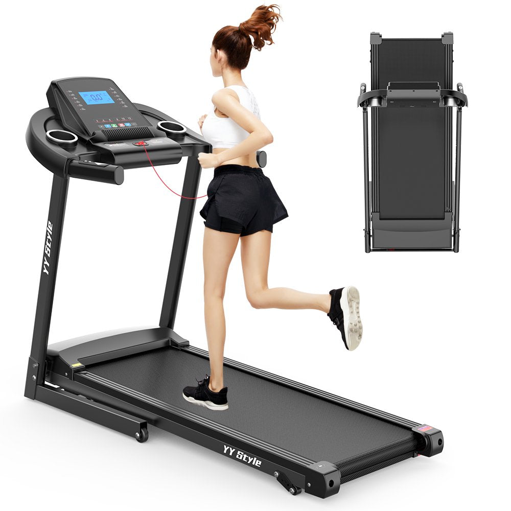 Holiday Clearance Folding Treadmills for Home with 265Lb Capacity Bluetooth and Incline, 2.5HP Portable Running Machine Compact Treadmills Foldable for Exercise Home Gym Fitness Walking Jogging