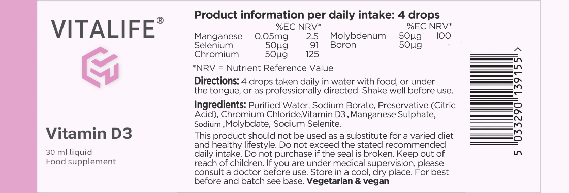 VitaLife®Vitamin D3 400iu 30ml