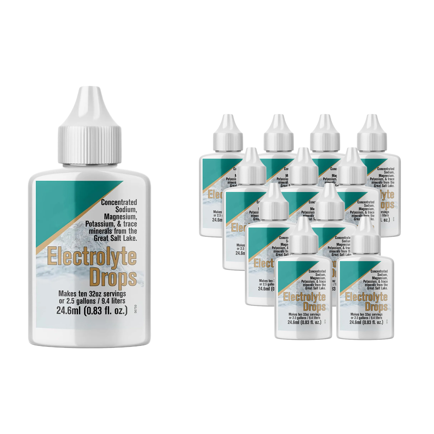 Electrolyte Hydration Drops - Diets & Intermittent Fasting - Immune Support - Gluten & Sugar Free - Paleo - Sodium, Magnesium, Potassium & Trace Minerals - Unflavored - .83 fl oz