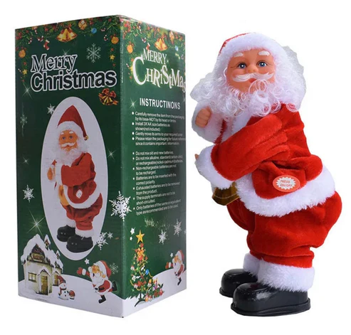 (🔥2025 BEST GIFT TO FAMILY🔥)Electric Dancing Santa Claus Music Toy