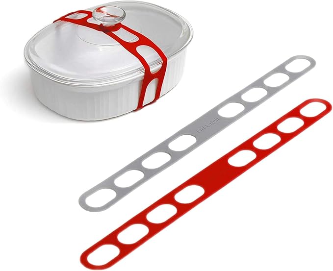 Universal Silicone Pot Lid Latch Strap – Spill-Proof Cookware Fastener for Travel & Picnics