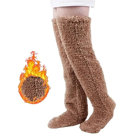 🔥Hot Selling Now🔥Women's Fuzzy Thigh high Socks