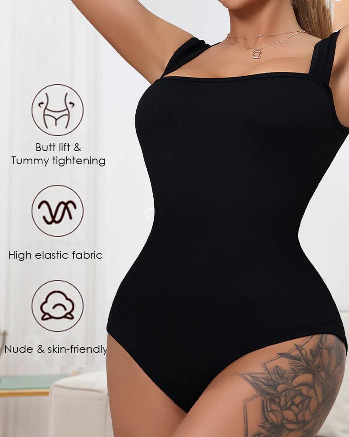 BOTTOM PRICE TODAY![3 Pieces] Square Neck Sleeveless Bodysuits