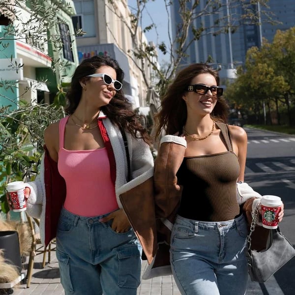 BOTTOM PRICE TODAY![3 Pieces] Square Neck Sleeveless Bodysuits