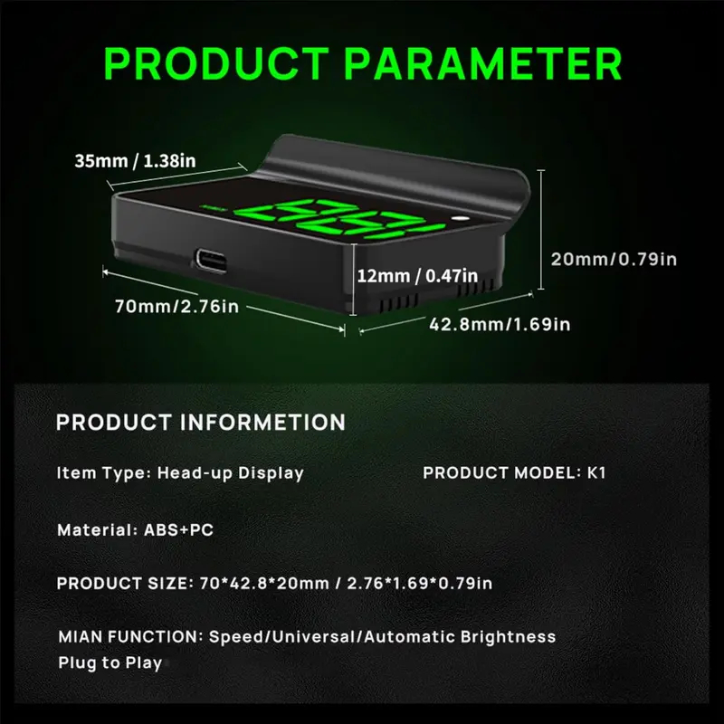 🔥Black Friday Sale 49% OFF🔥1080P Head-Up Display Car GPS Digital Speedometer