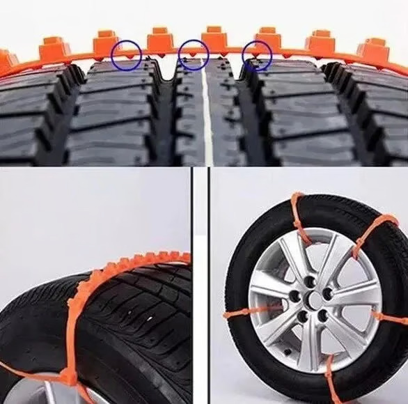 🔥2025 Winter Hot Sale🔥Universal Reusable Anti-skid PE Tire Chains