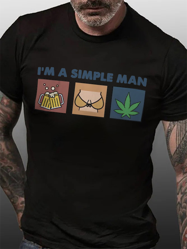 I'm A Simple Man Printed Men's T-shirt