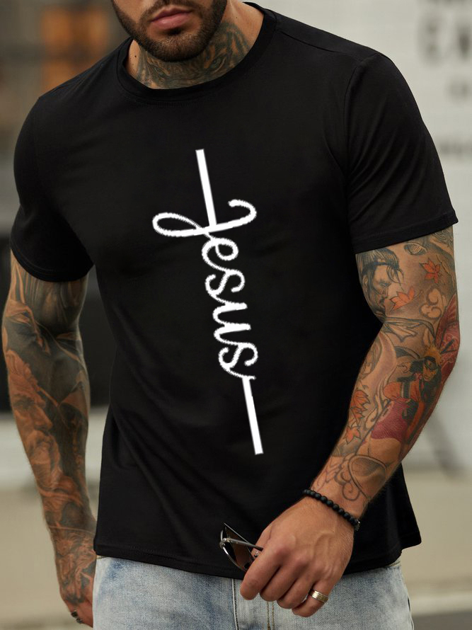 Jesus Printed Men's T-shirt