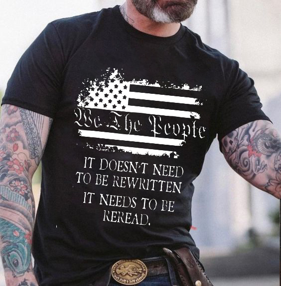 We The People It Doesn't Need To Be Rewritten Print Men's T-shirt