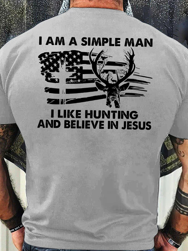 I Am A Simple Man Print Men's T-shirt