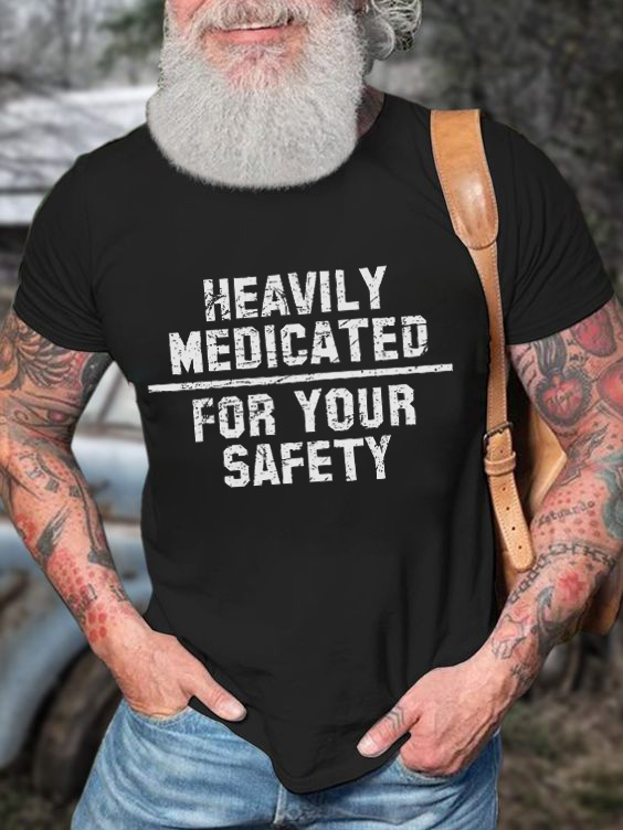 Heavily Medicated Printed Men's T-shirt