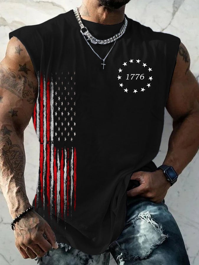 Men's Casual Printed Tank Top