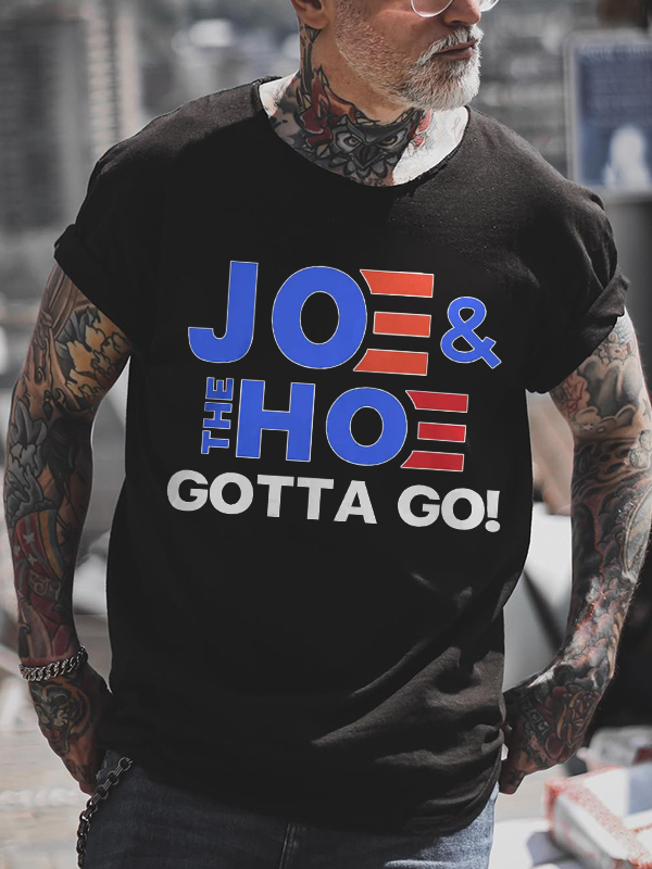 Joe & The Hoe Gotta Go! Print Men's T-shirt