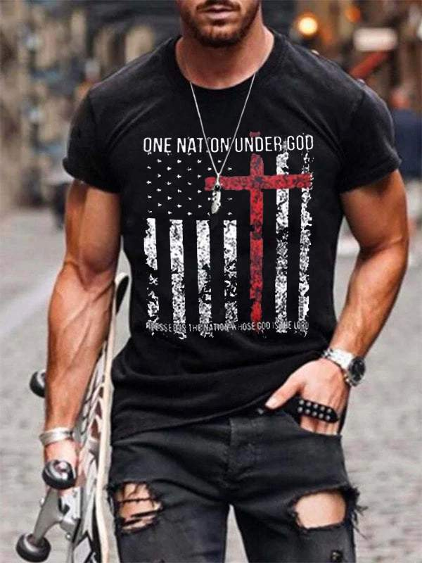 One Nation Under God Printed Men's T-shirt