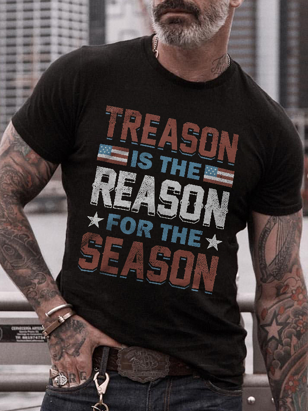 Treason Is The Reason For The Season Print Men's T-shirt