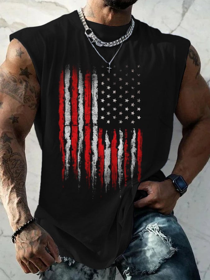 Men's Casual Printed Tank Top