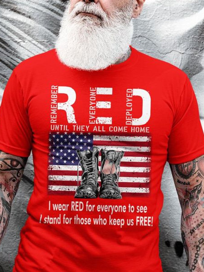 Men's Casual Print Short Sleeve T-Shirt