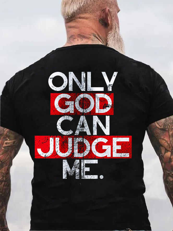 Only God Can Judge Me Printed Men's T-shirt