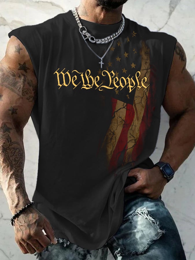 Men's Casual Printed Tank Top