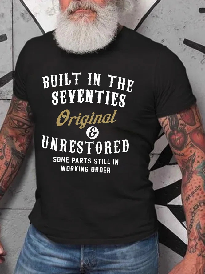 Built In The Seventies Original Printed Men's T-shirt